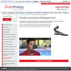 Freedom Innovations Renegade Foot - London Prosthetic Clinic