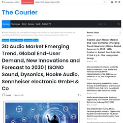 3D Audio Market Emerging Trend, Global End-User Demand, New Innovations and Forecast to 2030