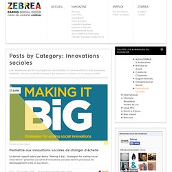 Innovations sociales Archives - ZEBREA