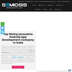 Innovative Android App Development Company In India