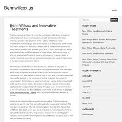 Benn Willcox and Innovative Treatments