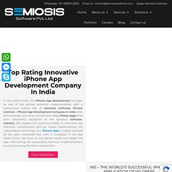 Innovative iPhone App Development Company In India