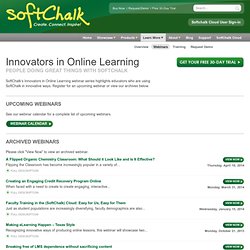 SoftChalk Webinars
