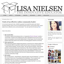 Traits of an effective online community leader