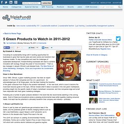 5 innovative green products 2012
