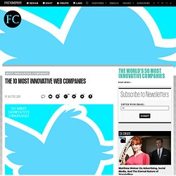 The 10 Most Innovative Web Companies