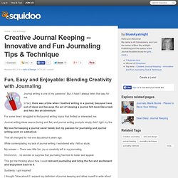 Innovative and Fun Journaling Tips & Technique