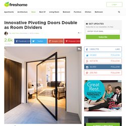 Innovative Pivoting Doors Double as Room Dividers
