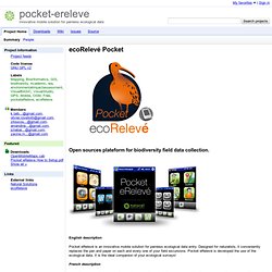pocket-ereleve - Innovative mobile solution for painless ecological data