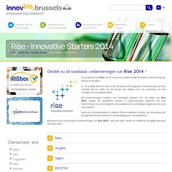 Rise - Innovative Starters 2014 — INNOVIRIS