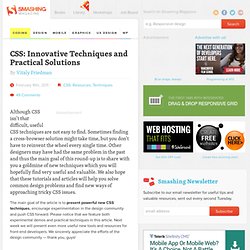 CSS: Innovative Techniques and Practical Solutions