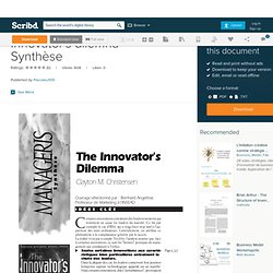 Innovator's dilemna - Synthèse
