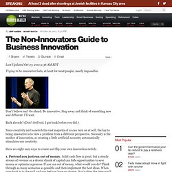 The Non-Innovators Guide to Business Innovation