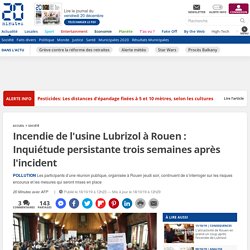 Incendie de l'usine Lubrizol à Rouen : Inquiétude persistante trois semaines après l'incident
