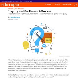 Inquiry and the Research Process