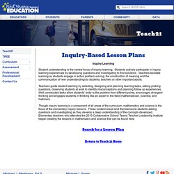 Inquiry-Based Lesson Plans