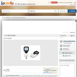 PT/ INR Test Meter, California City