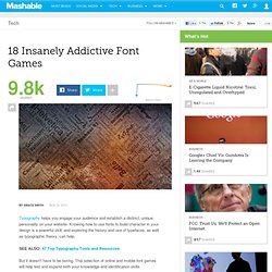 18 Insanely Addictive Font Games