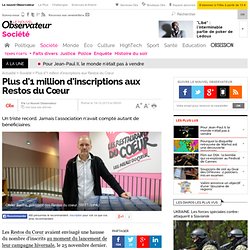 Plus d'1 million d'inscriptions aux Restos du Cœur - 19 décembre 2013