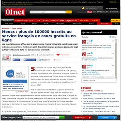 Moocs : plus de 100000 inscrits au service français de cours gratuits en ligne