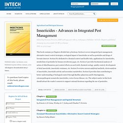 Insecticides - Advances in Integrated Pest Management