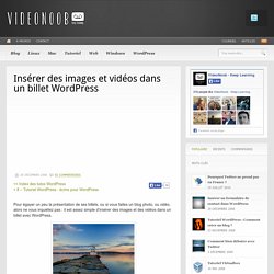 Insérer des images et vidéos dans un billet WordPress