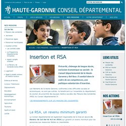 Département de la Haute-Garonne - Insertion et RSA