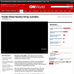 China factory hit by suicides