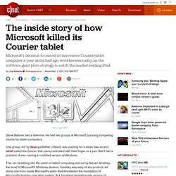 The inside story of how Microsoft killed its Courier tablet