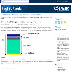 Inside the Storage Engine: Anatomy of a page