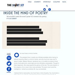 Inside the Mind of Poetry