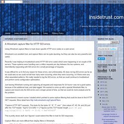 A Wireshark capture filter for HTTP 503 errors