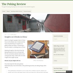 Insights on E-Books in China « The Peking Review