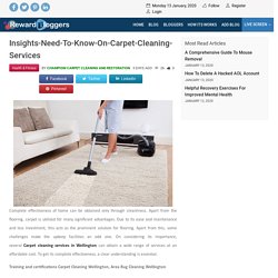 Insights Need To Know On Carpet Cleaning Services