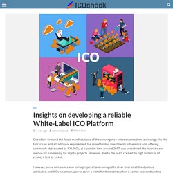 Insights on developing a reliable White-Label ICO Platform - ICOshock