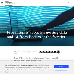 Christina- Five insights about harnessing data and AI from leaders at the frontier