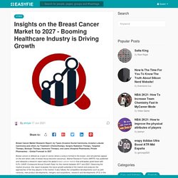 Insights on the Breast Cancer Market to 2027 - Booming Healthcare Industry is Driving Growth
