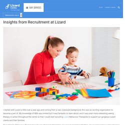 Insights from Recruitment at Lizard