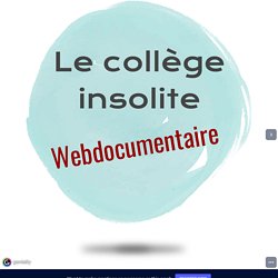 Collège Insolite by cdi.0130166k on Genially