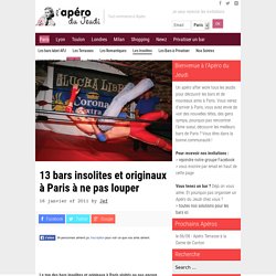 13 bars insolites et originaux à Paris à ne pas louper