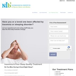 Medical Proven Insomnia & Poor Sleep Quality Treatment in Toronto – NIb3