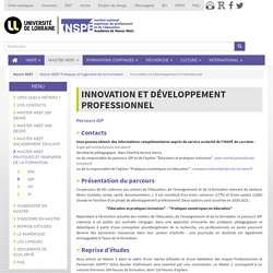 Innovation et Développement Professionnel