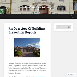 An Overview Of Building Inspection Reports – Castlebridge Surveys