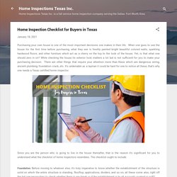 Home Inspection Checklist for Buyers in Texas