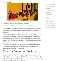 Pre-Action Control Valve Inspection Checklist for Preventive Maintenance