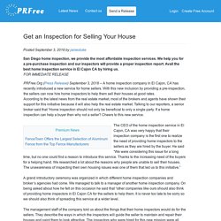 Get an Inspection for Selling Your House