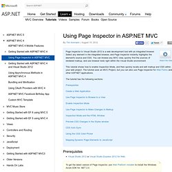 Using Page Inspector in ASP.NET MVC