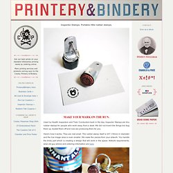 Inspector Stamps. Portable little rubber stamps. - Cranky Printery & Bindery