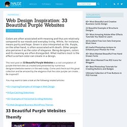 Web Design Inspiration: 33 Beautiful Purple Websites