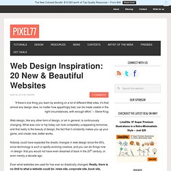 Web Design Inspiration: 20 New & Beautiful Websites
